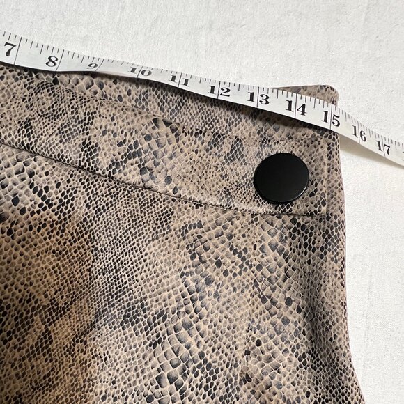 ZARA Basic Snakeskin Prints Skort Women L High Waist Wrap Mini Festival Wiast 29 - Picture 7 of 10